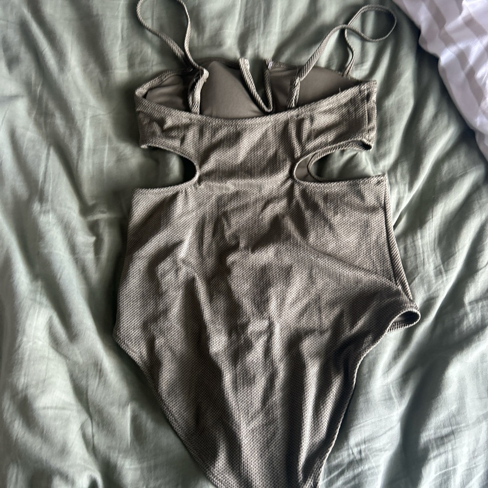 Dark green aerie one peice swimming suit, Size Small